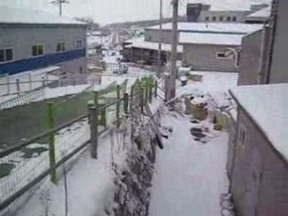 snow in korea
