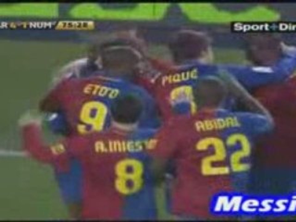 4-1 Messi - FC Barcelone vs Numancia -