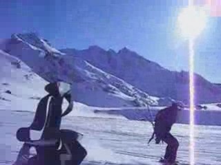 Descente ski val thorens