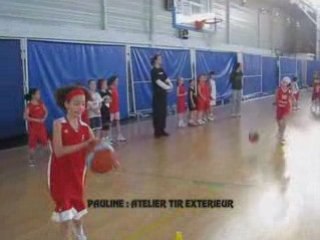 Les pros de l'USOM à l'entraînement des jeunes