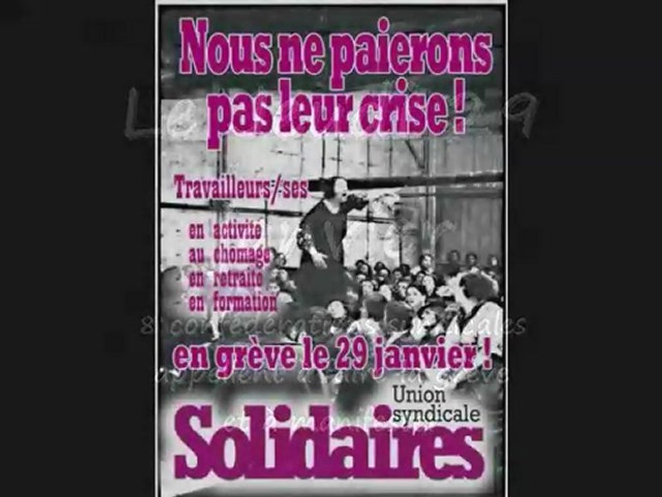 Solidaires 29 janvier 2009 grève