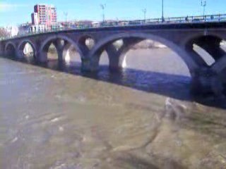 La Garonne à Toulouse après la tempête du 25-1-09