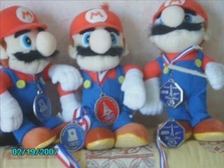 Super-mario au marathon de paris 2005