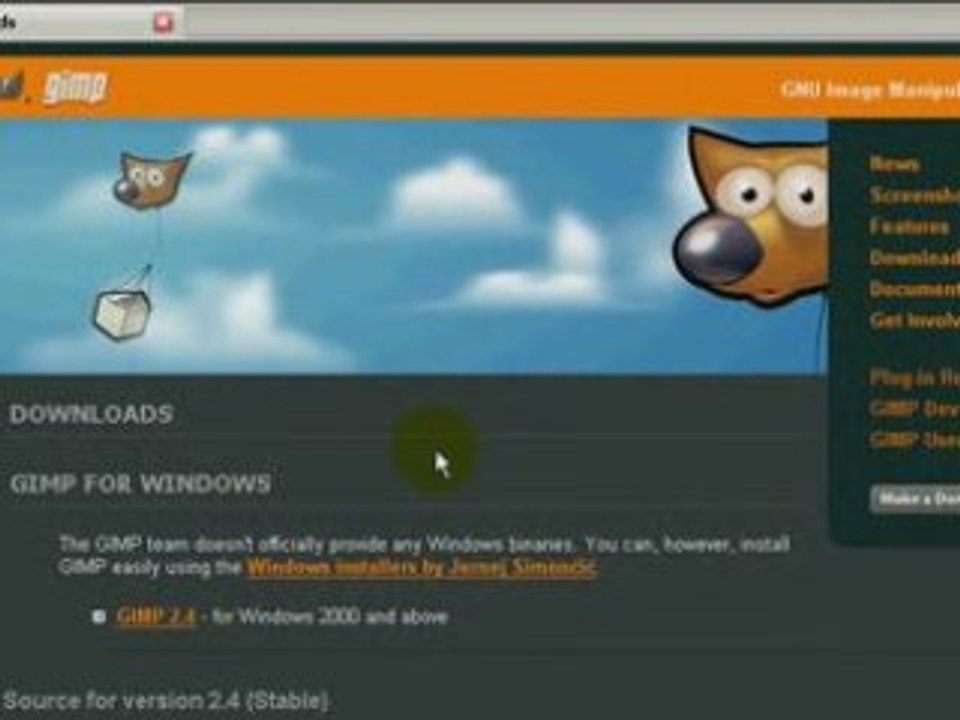 GIMP Tutorial - Installing GIMP