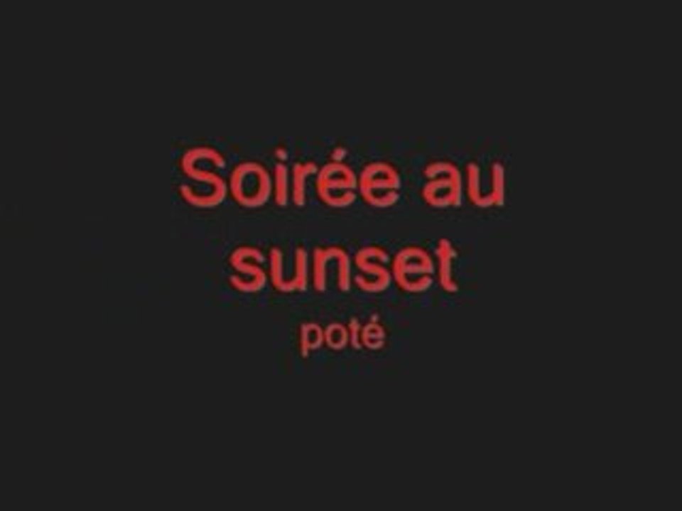 Au sunset !!!!!