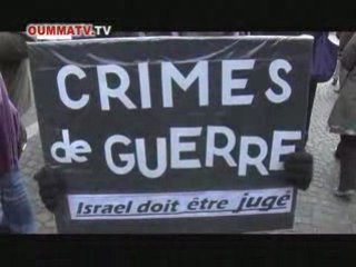 Manifestation contre les crimes de guerre d'Israël