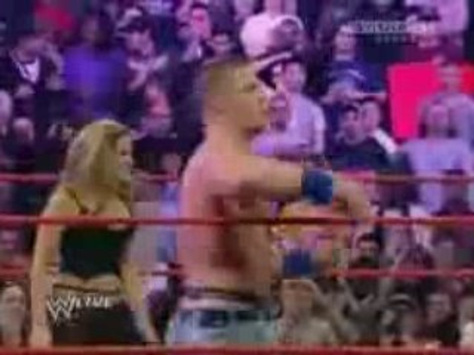 John Cena & Trish Stratus vs Santino Marella & BePart 1 of 2