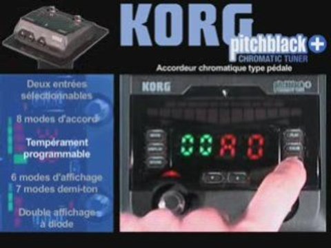 Pédale accordeur Korg PitchBlack+ (La Boite Noire)