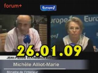 ITW de Michèle Alliot-Marie (26.01.09)