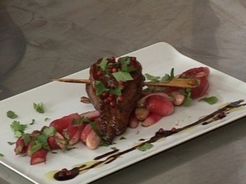 Aiguillettes de canard laquées au miel de soja