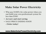 Generate Solar Power Electricity & Solar Power Generators