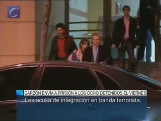 Garzón envía a prisión a los ocho detenidos el viernes