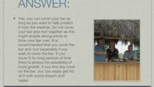 How to Make a Tiki Bar : Covering your bar