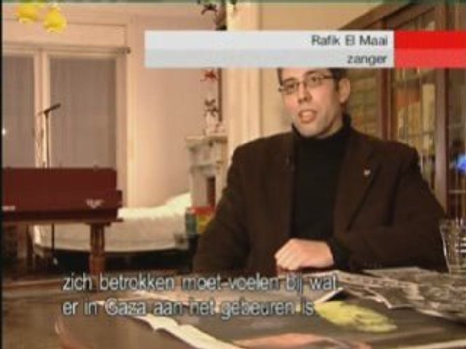 Rafik El Maai et Peter Bultink aux puissants chanson pr Gaza