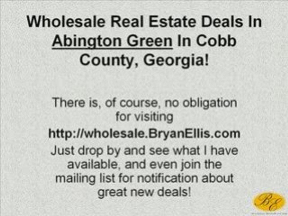 Abington Green Wholesale Real Estate Deals