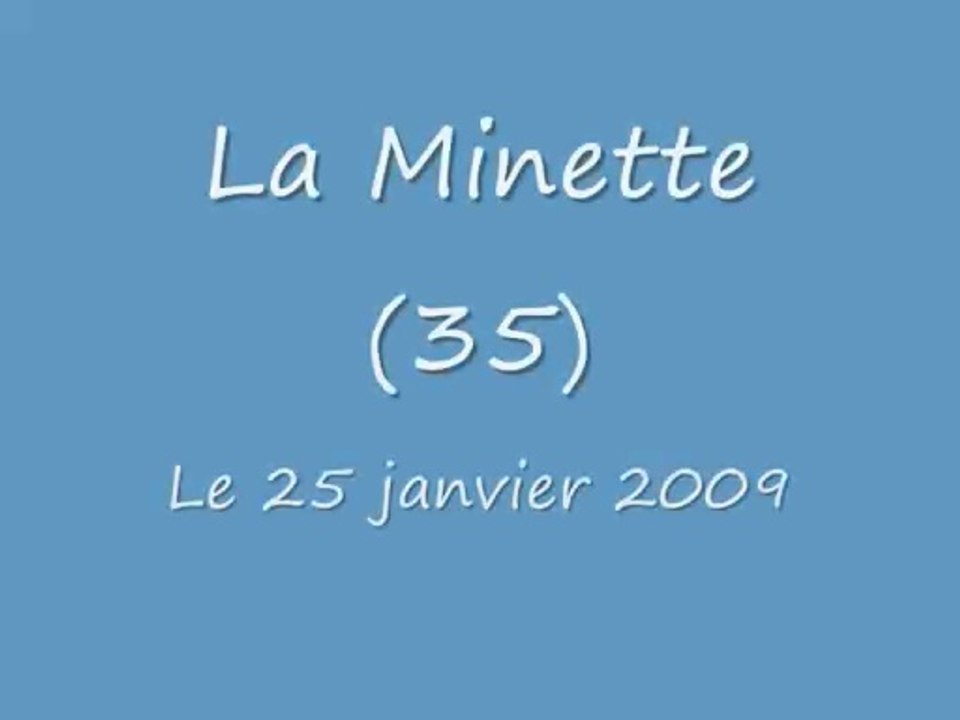 La Minette 25 janvier 2009 - Club de kayak d'Acigné et de Ch