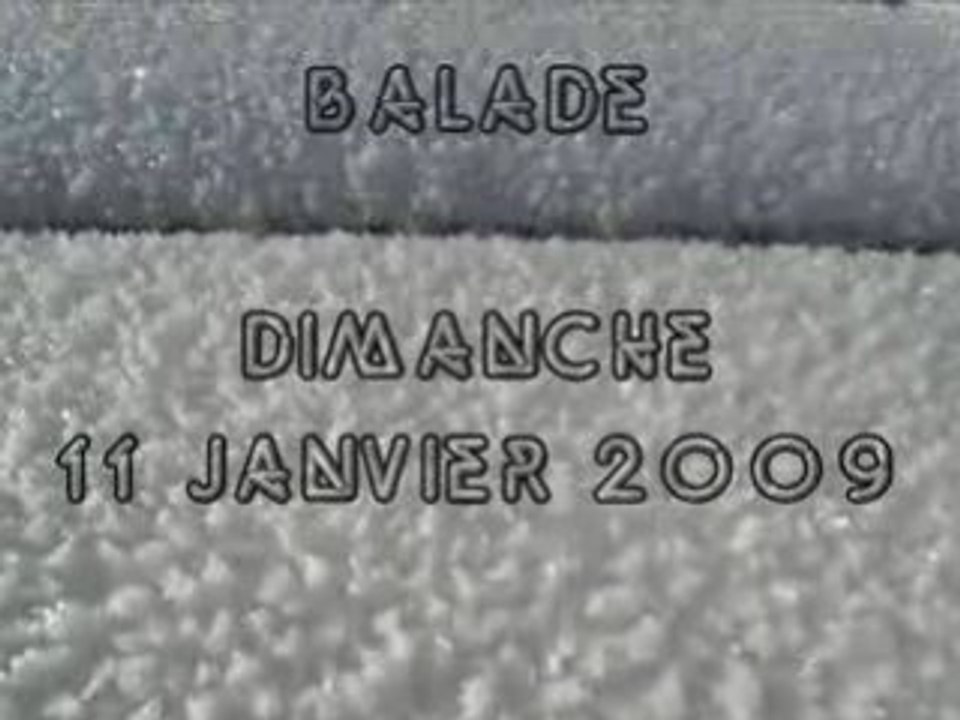 Balade sous la neige Janvier 2009