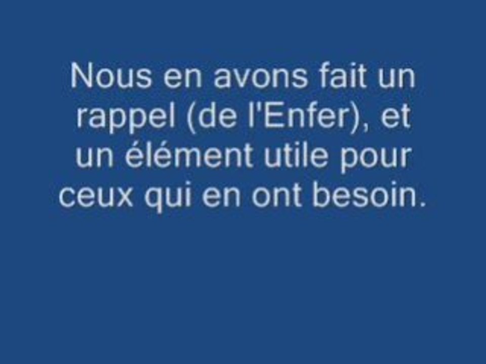 Coran: l'Enfer