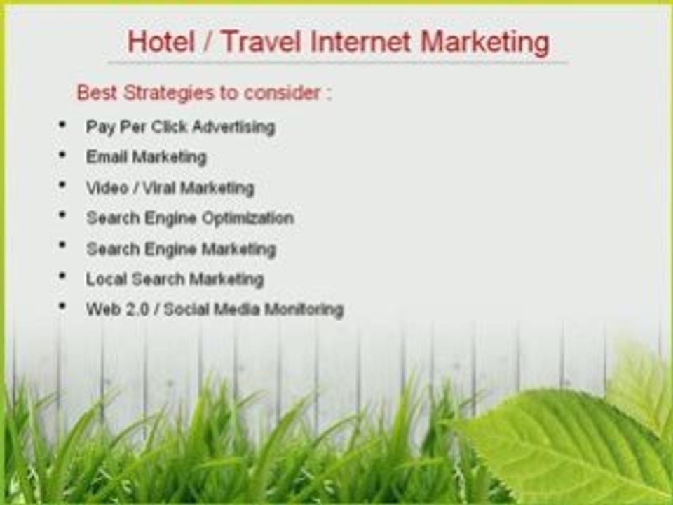 Hotel Internet Marketing
