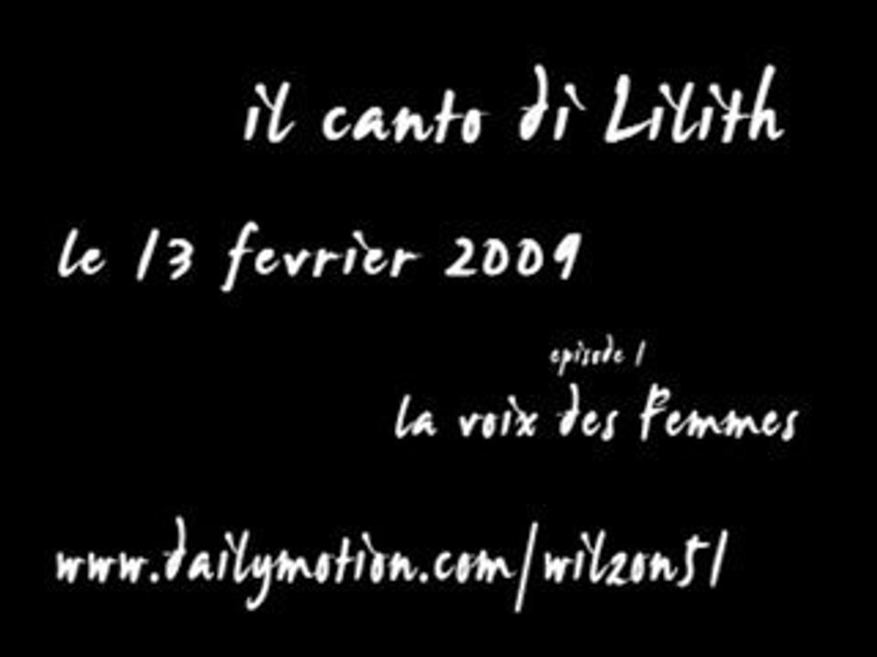 Diffusion episode 1 Il Canto di Lilith