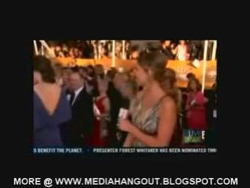 brad & angelina sag awards 2009 red carpet interview e! (hd)