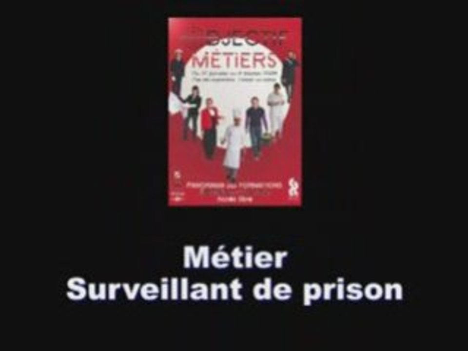 Objectif métiers - Surveillant de prison