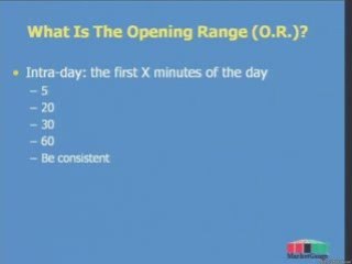 Intraday Charts Show Opening Range Trading Advantage
