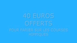 -40eur Offerts sur vos Paris de Courses Hippiques