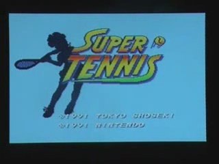 Super tennis .présentation sur super nes