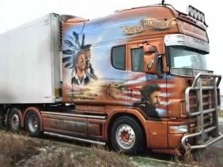 Camion décoré