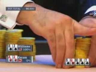 EPT 2 Monte Carlo - Williams wins big pot vs Karam
