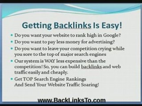 Backlinks Building System to Increase Search Engine Ranking