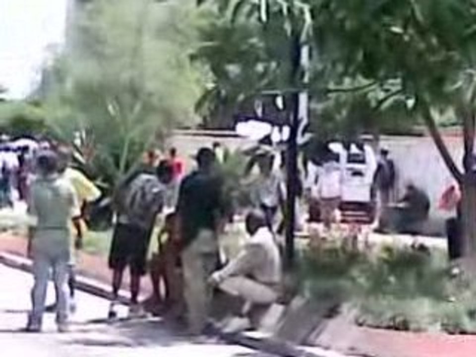 video amateur lors du premier jour de pillage