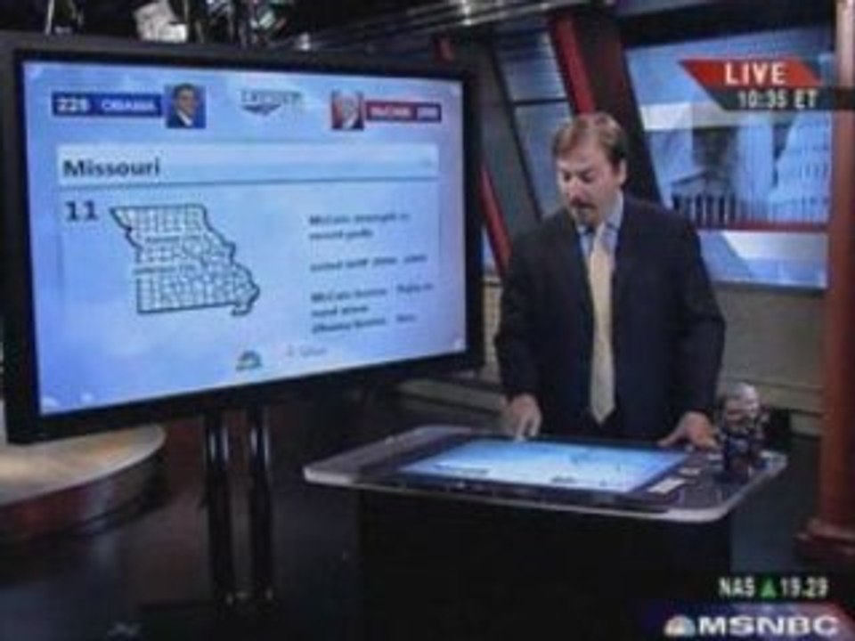 MSNBC Using Surface