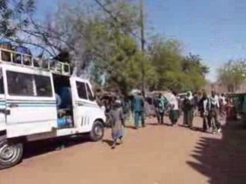 Rue de Djenné au Mali, en Afrique