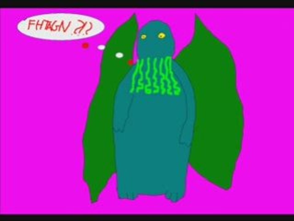 Cthulhu and pyramidhead dancing