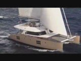 Two Sunreef luxury yachts sailing in the Caribbean, Antigua