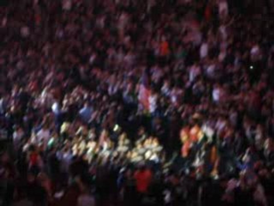 Arlovski walks out with flag