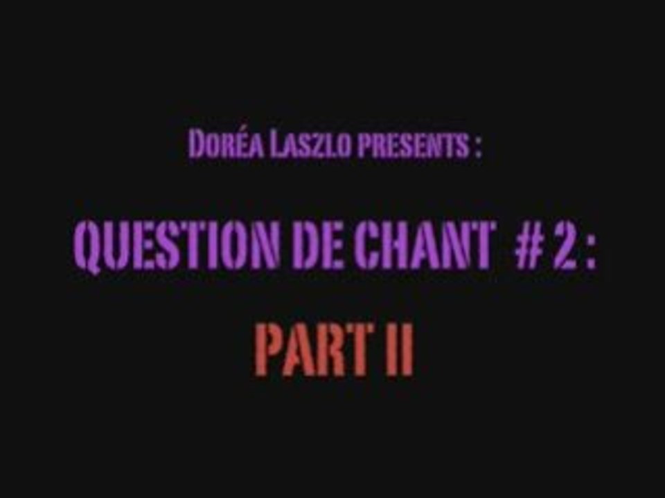 COURS DE CHANT AFROPEEN #2 - AFROPEAN SINGING LESSON #2 -Ch2