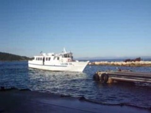 ILE DU LEVANT Arrivée de la vedette Iles d'Or XVI