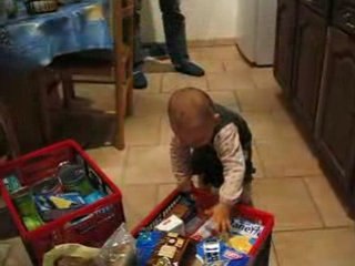 je range les courses