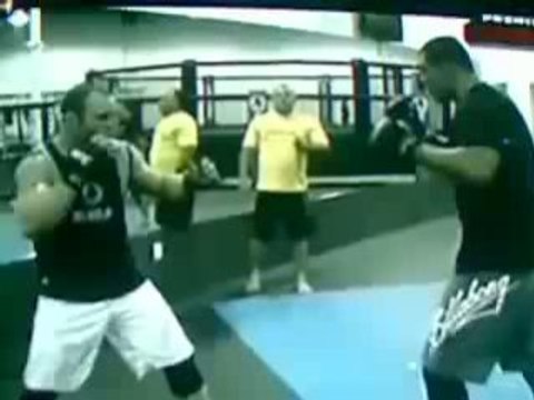 Wanderlei Silva & Minotauro Nogueira training - ufc 2009