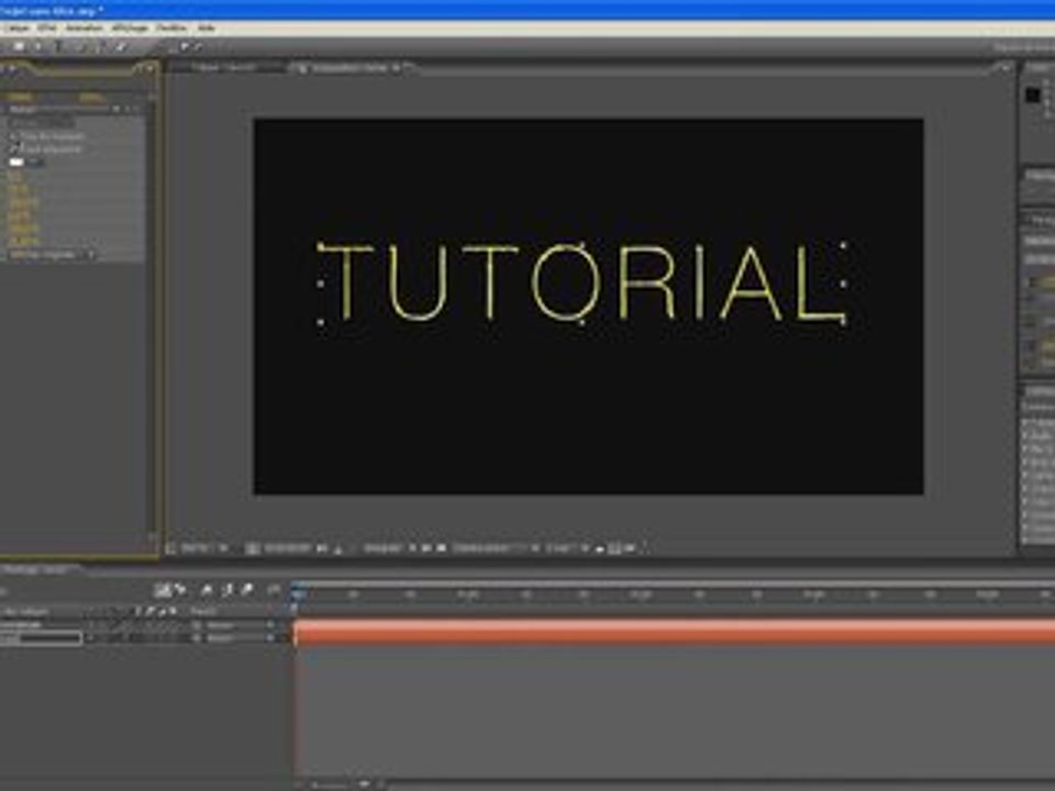 TUTORIAL = Crée un texte animée en forme de néon