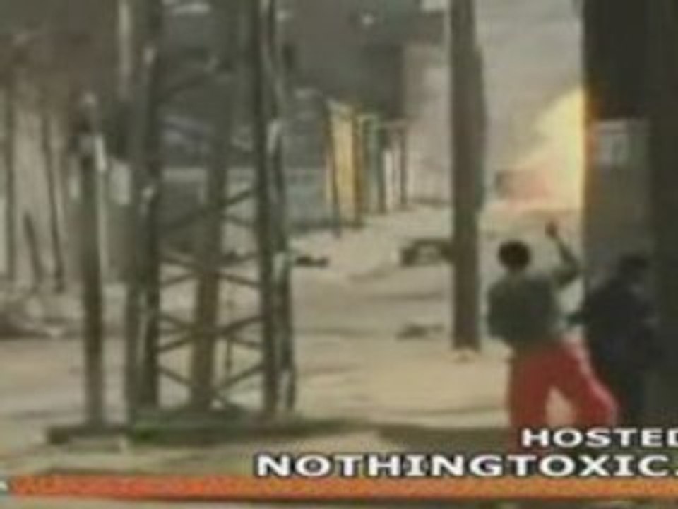 Palestine  char tir sur des enfants et reporter