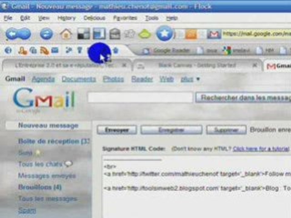 Tutorial Gmail - ajouter du HTML dans votre signature