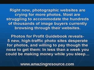 Make Money Online With Your Digital Camera - Get Paid Taking