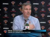 NBA The Knicks' Head Coach Mike D'Antoni addressed