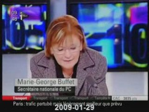 Marie-George Buffet PCF (interview 2009-01-29)