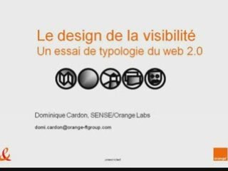 Dominique Cardon : Le design de la visibilité