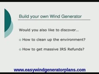 How to build a wind turbine and go green